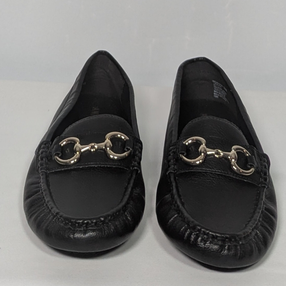 NEW Anne Klein Womens Chrystie Leather Driving Style Loafer Sz 9.5 black - Picture 4 of 4